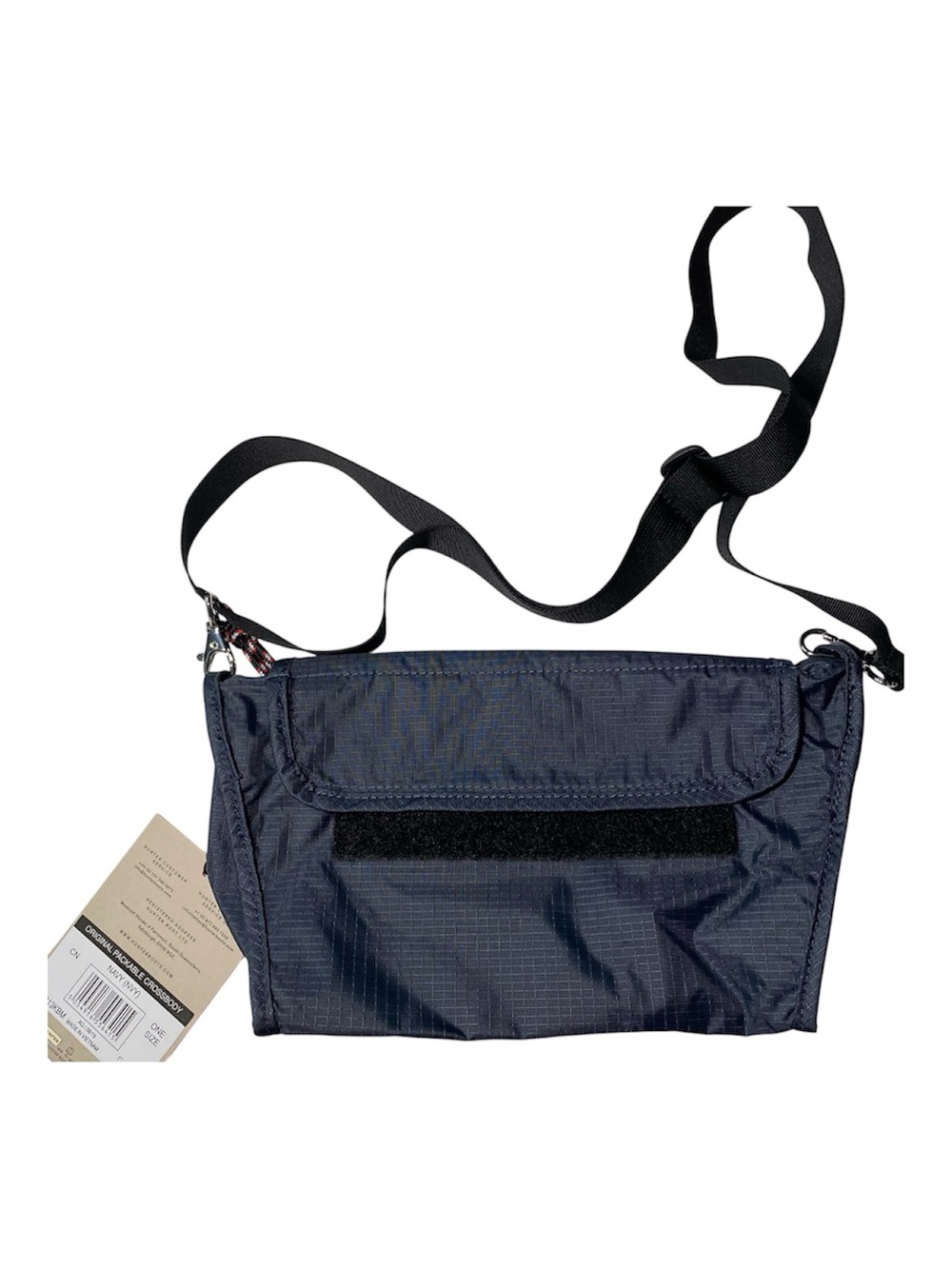 New HUNTER Original Packable Crossbody Navy Nylon Travel Lightweight Vacation - Picture 4 of 17
